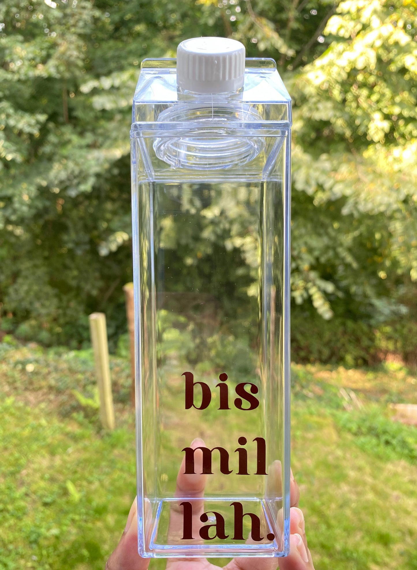 Bismillah Milk Carton Bottle