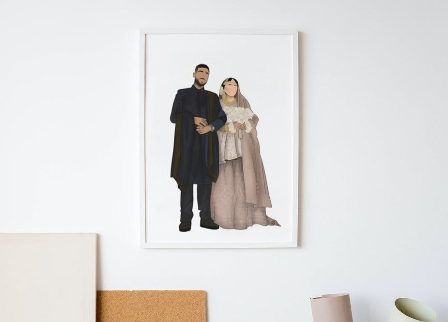 Custom Wedding Portrait